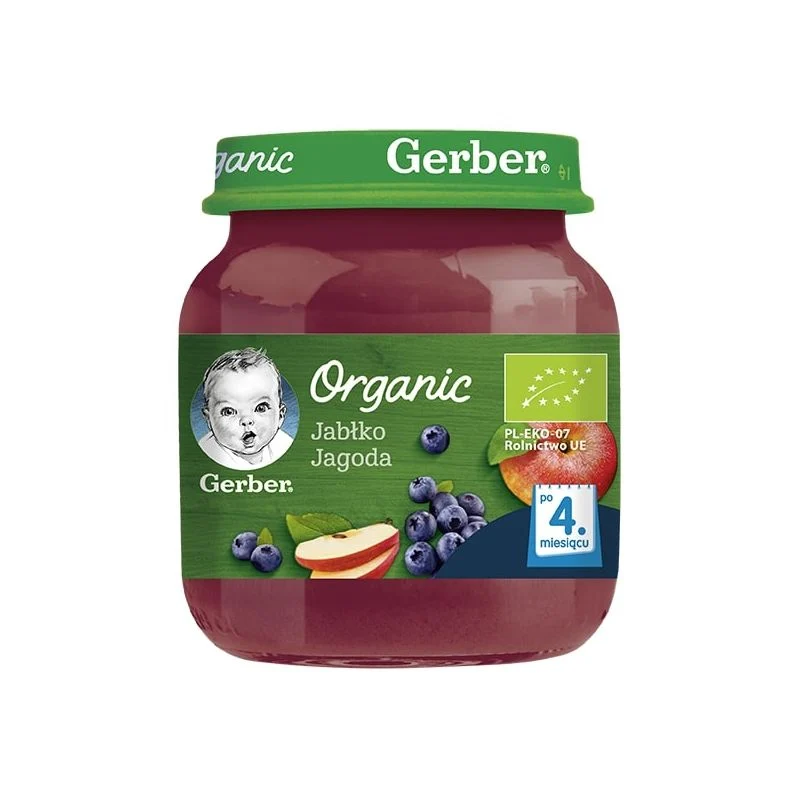 Dessertapfel Blaubeere nach 4 Monaten Gerber 125g