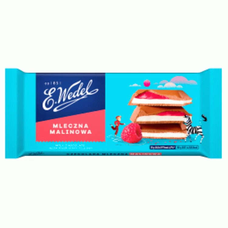 Himbeerschokolade gefüllt mit E. Wedel 100g
