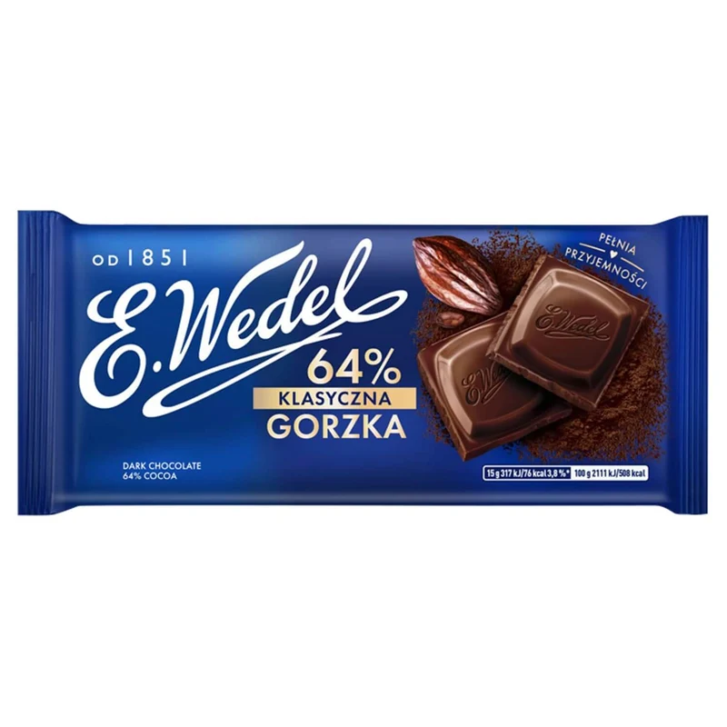 Bitterschokolade E. Wedel 100g