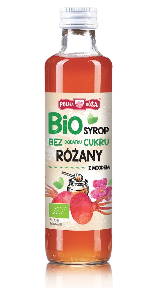 Himbeersirup ohne Zucker BIO 250 ml POLSKA ROZA