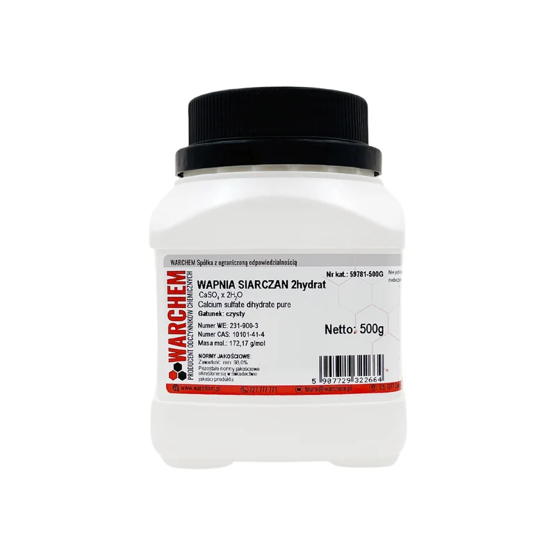 CALCIUM SULPHATE 2-hydrate - rein 500g WARCHEM