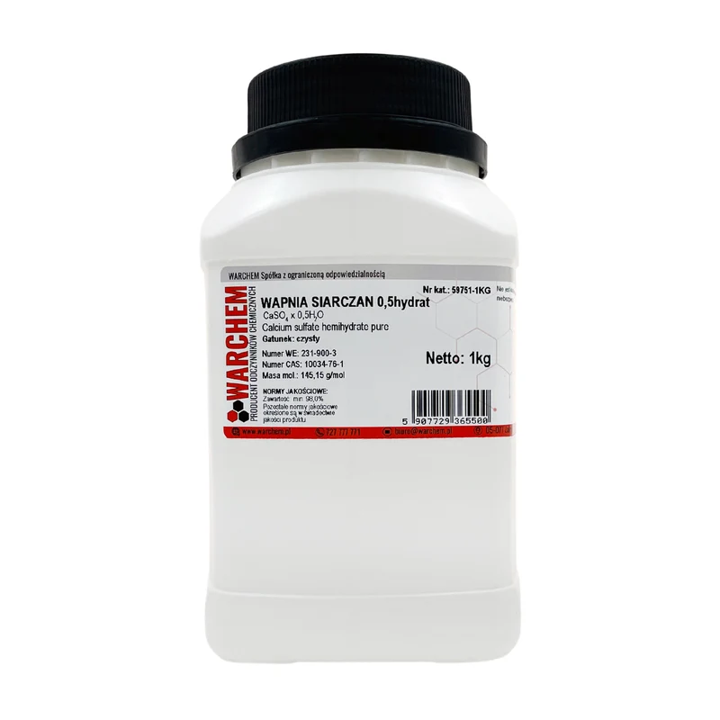 CALCIUM SULPHATE 0,5hydrate - rein 1kg WARCHEM