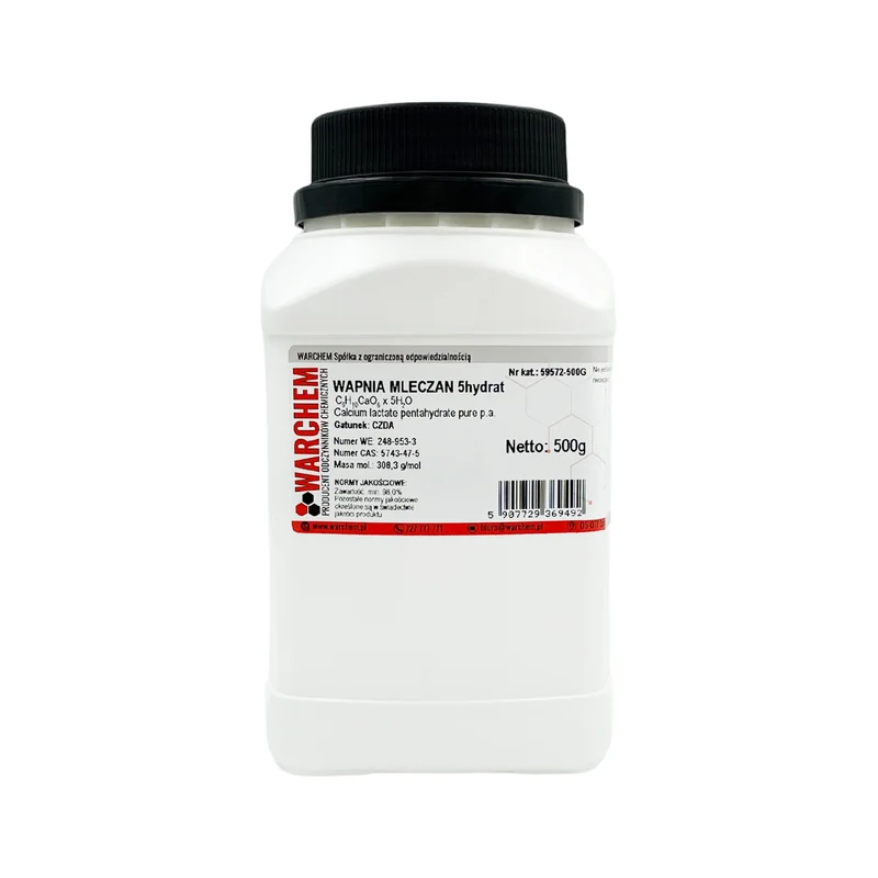 CALCIUM LCIATE 5-hydrate - CZDA 500g WARCHEM