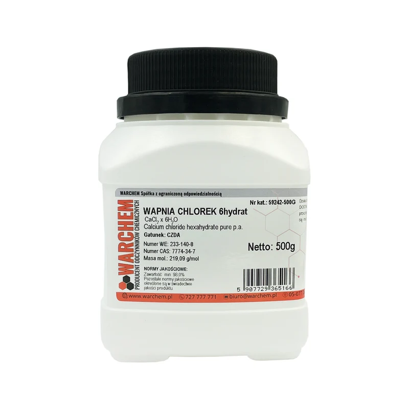 CALCIUM CHLORIDE 6hydrate - CZDA 500g WARCHEM