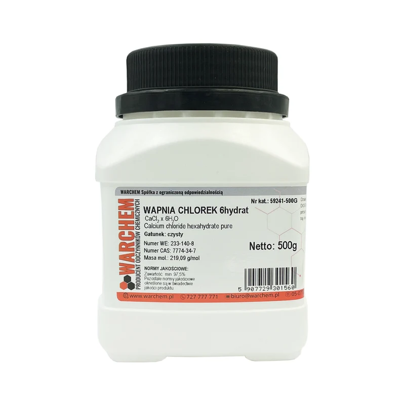 CALCIUM CHLORIDE 6hydrate - rein 500g WARCHEM