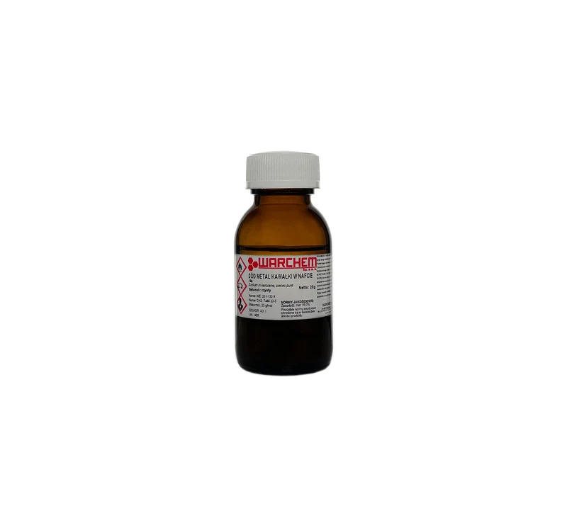 SODIUM METAL BAGS - rein 25g WARCHEM