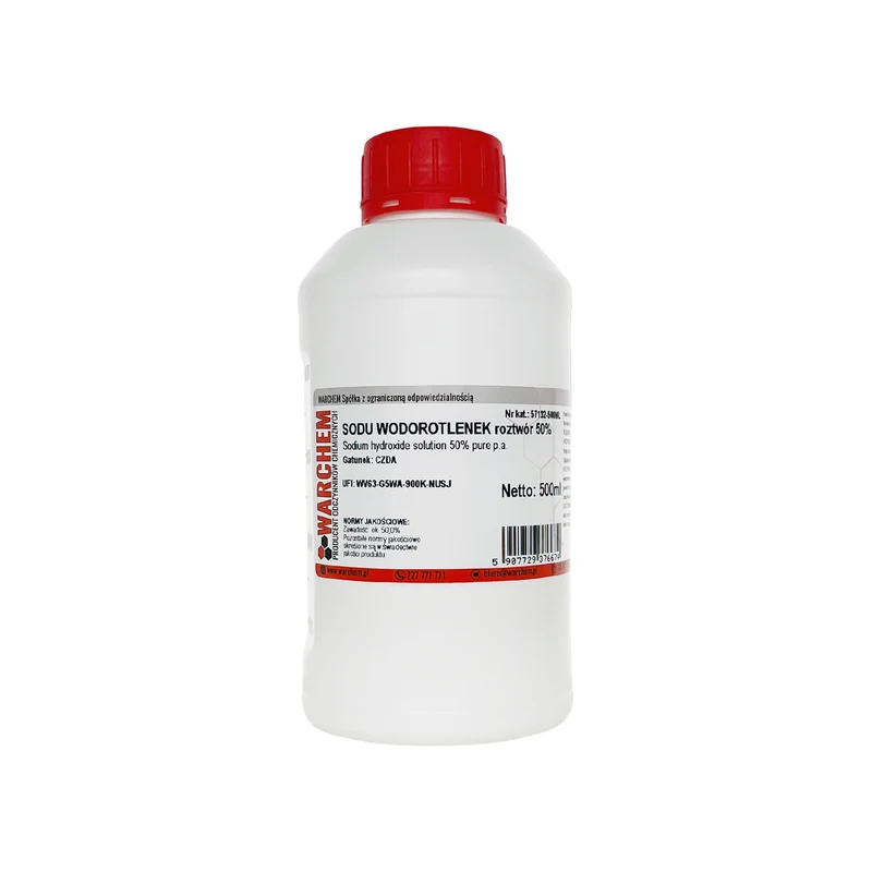 SODIUM HYDROXIDE Lösung 50% - CZDA 500ml WARCHEM