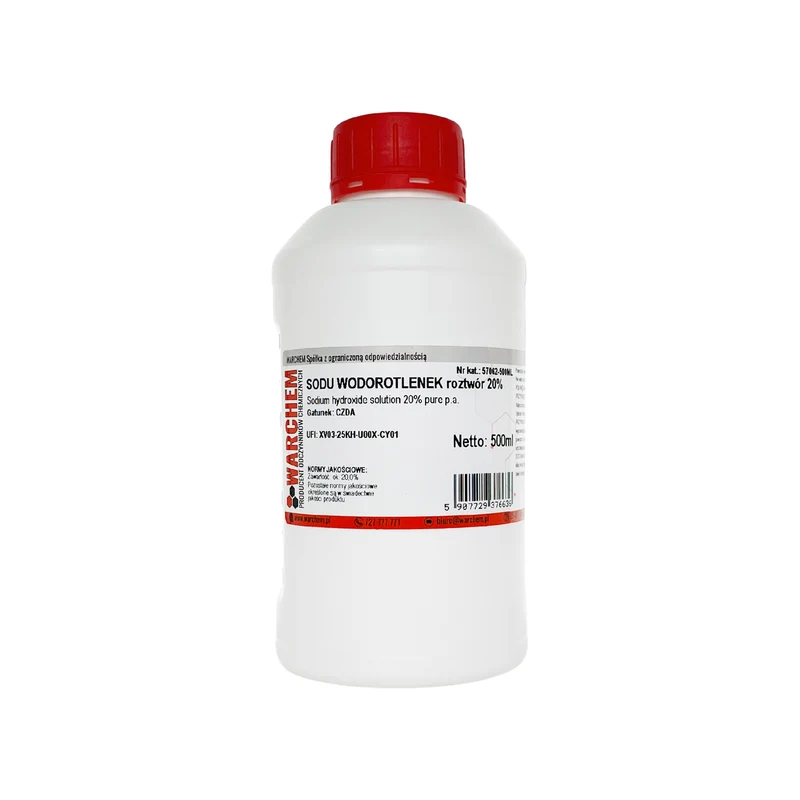 SODIUM HYDROXIDE Lösung 20% - CZDA 500ml WARCHEM
