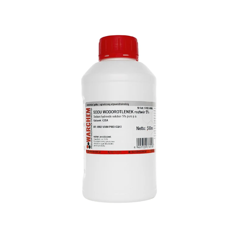 SODIUM HYDROXIDE Lösung 5% - CZDA 500ml WARCHEM