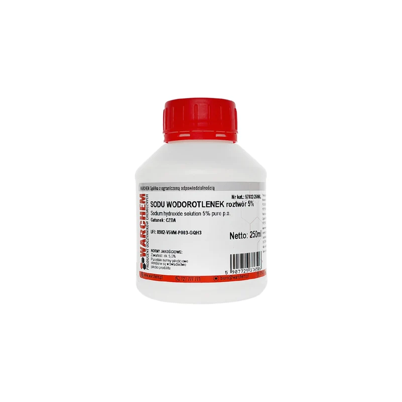 SODIUM HYDROXIDE Lösung 5% - CZDA 250ml WARCHEM