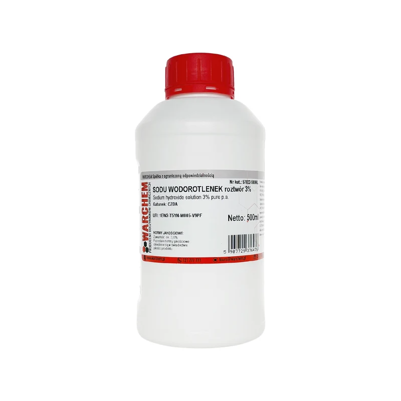 SODIUM HYDROXIDE Lösung 3% - CZDA 500ml WARCHEM