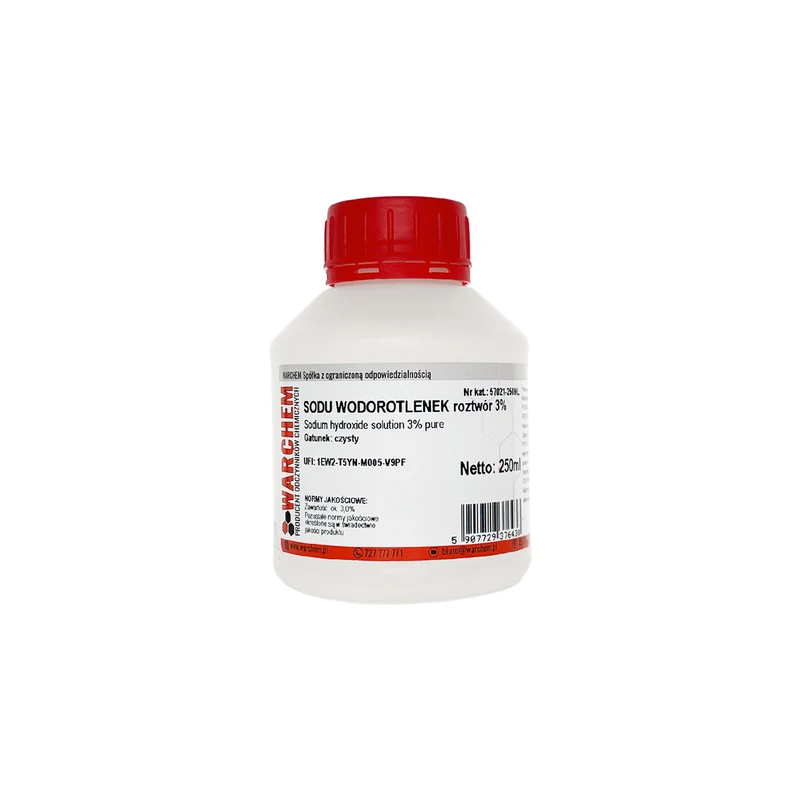 SODIUM HYDROXIDE Lösung 3% - rein 250ml WARCHEM