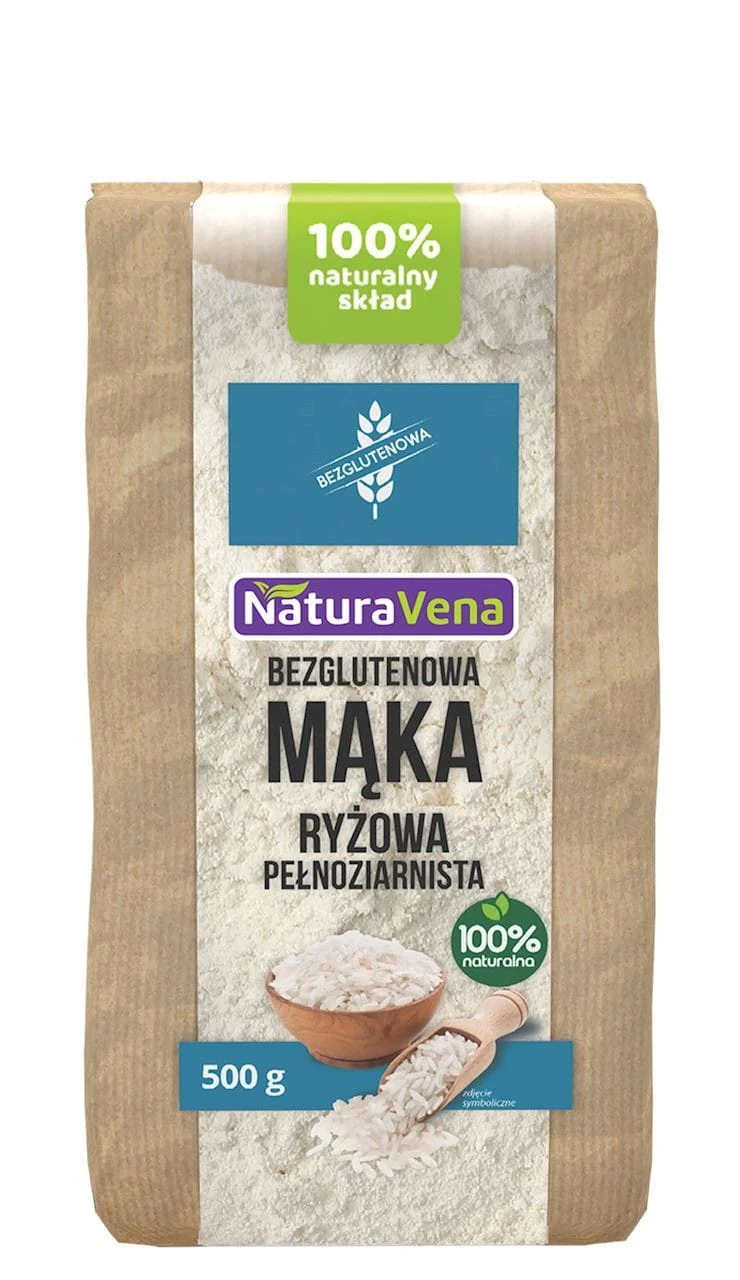 Farine de riz complète sans gluten 500 g - NATURAVENA