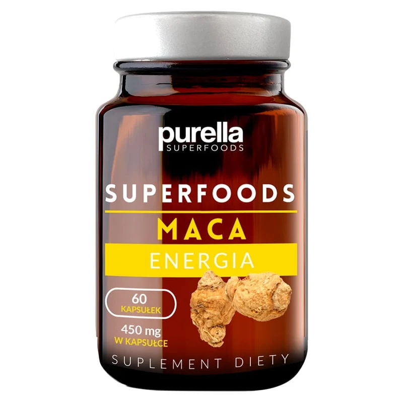 Maca, suplement diety Purella Superfoods, 60 kapsułek