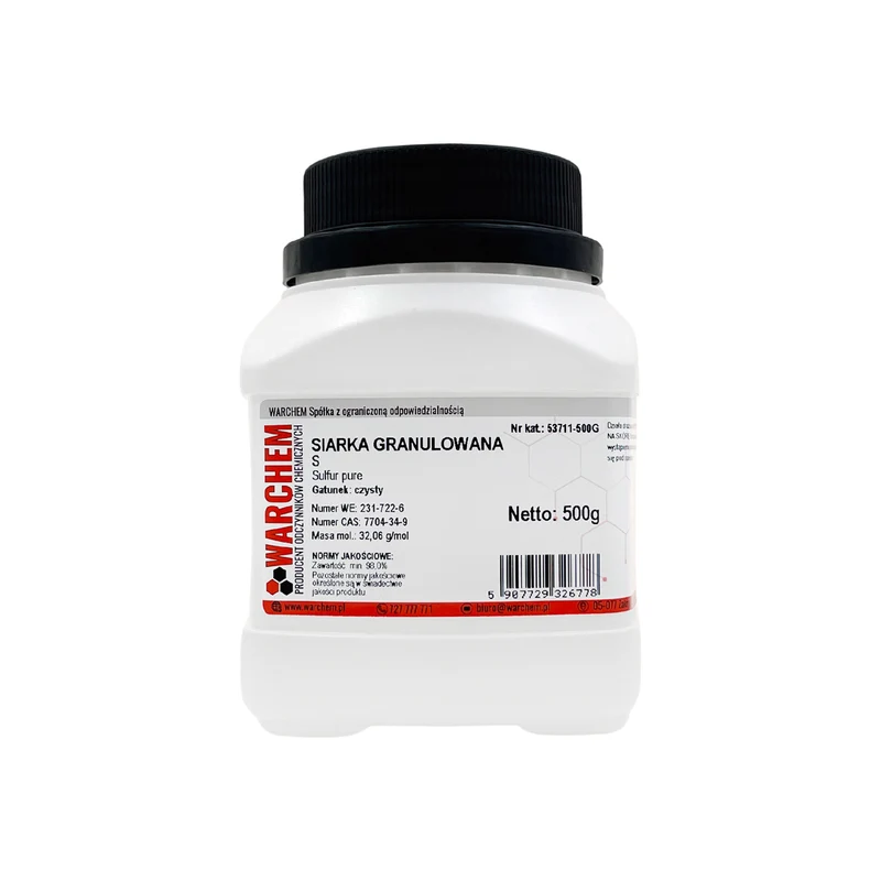 GRANULATED SULPHUR - rein 500g WARCHEM