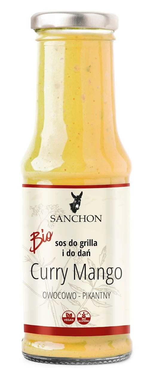 GUELUTENFREIE VEGAN CURRY MANGO SAUCE BIO 210 ml - SANCHON
