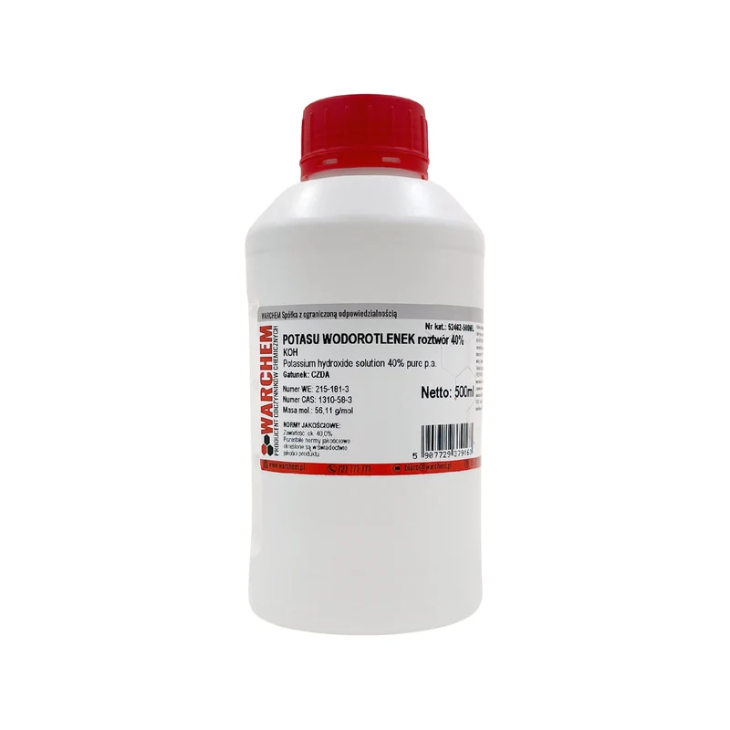 POTASSIUM HYDROXIDE Lösung 40% - CZDA 500ml WARCHEM