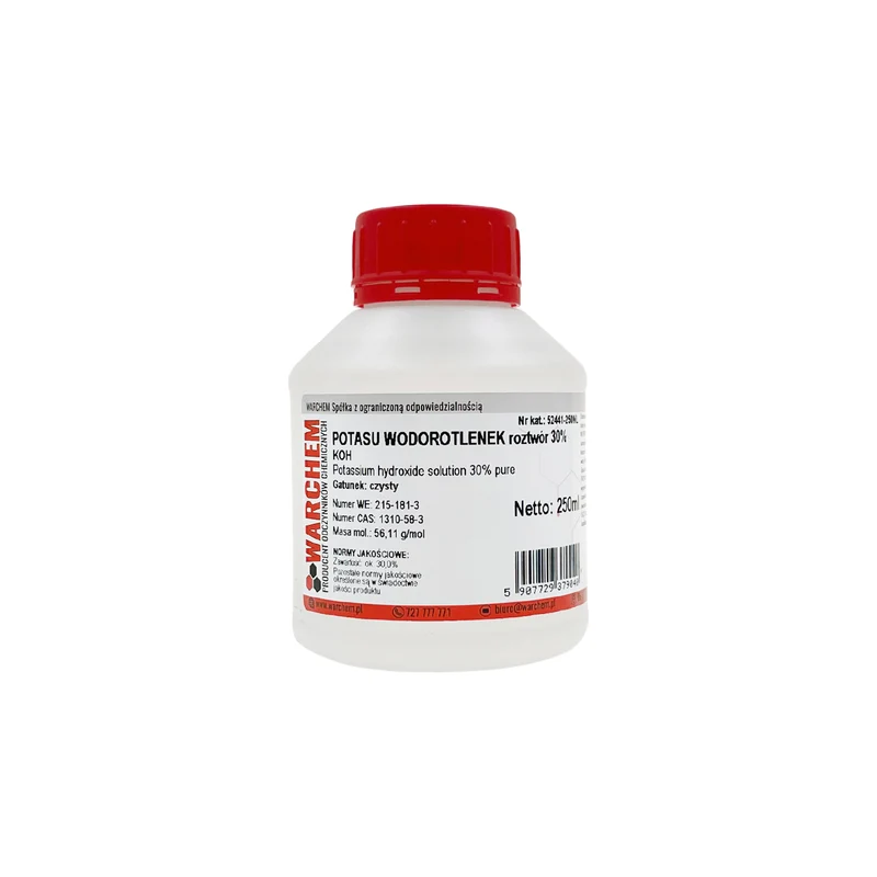 POTASSIUM HYDROXIDE 30% Lösung - rein 250ml WARCHEM