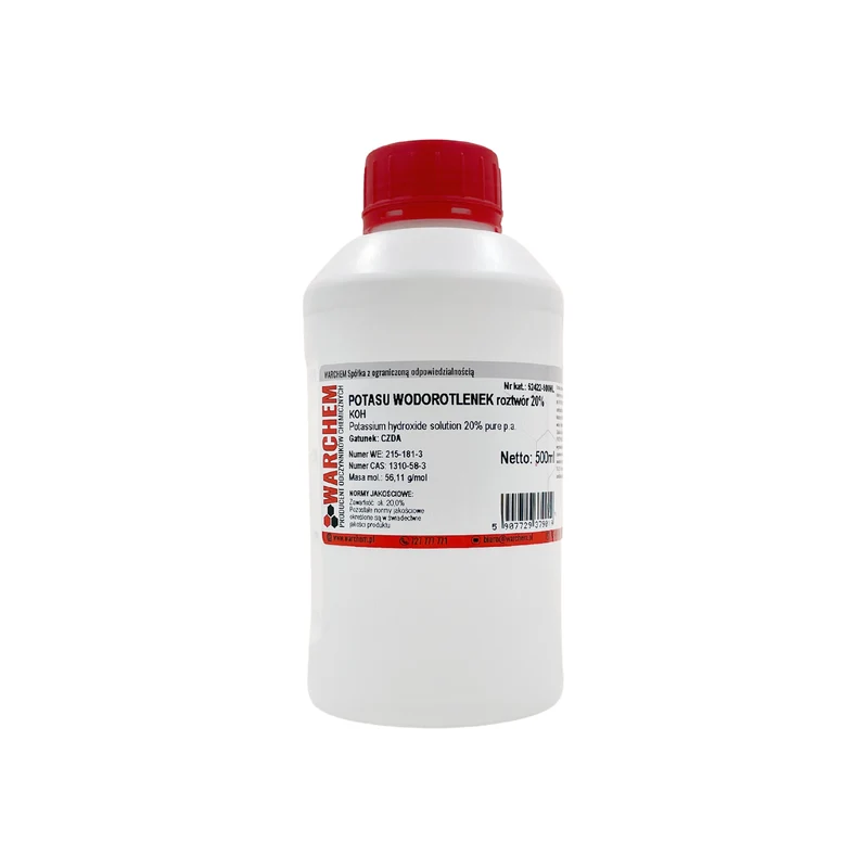 POTASSIUM HYDROXIDE Lösung 20% - CZDA 500ml WARCHEM