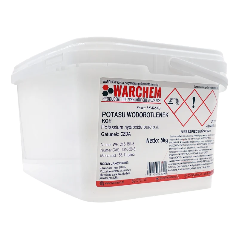 POTASSIUM HYDOTOXIDE - CZDA 5kg WARCHEM