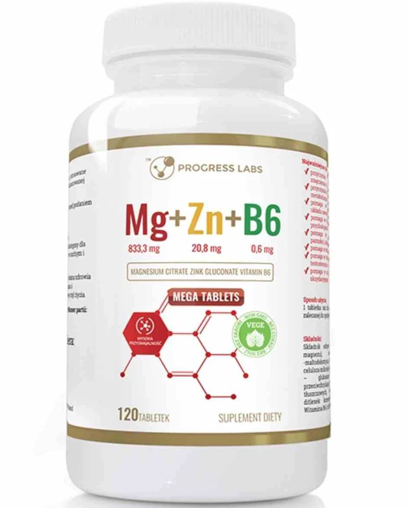 Fortschritt Labs Mg+Zn+Vit B6 120 Tabletten