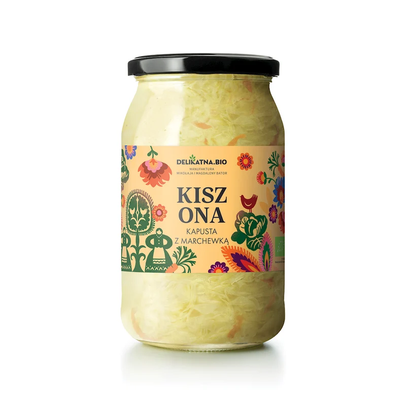 KAPUSTA KISZONA Z MARCHEWKA BIO 900 g (800 g) - DELICATNA