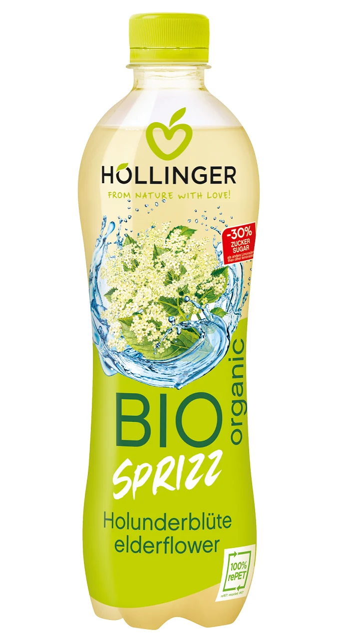Boisson pétillante aromatisée au sureau BIO 500 ml - HOLLINGER