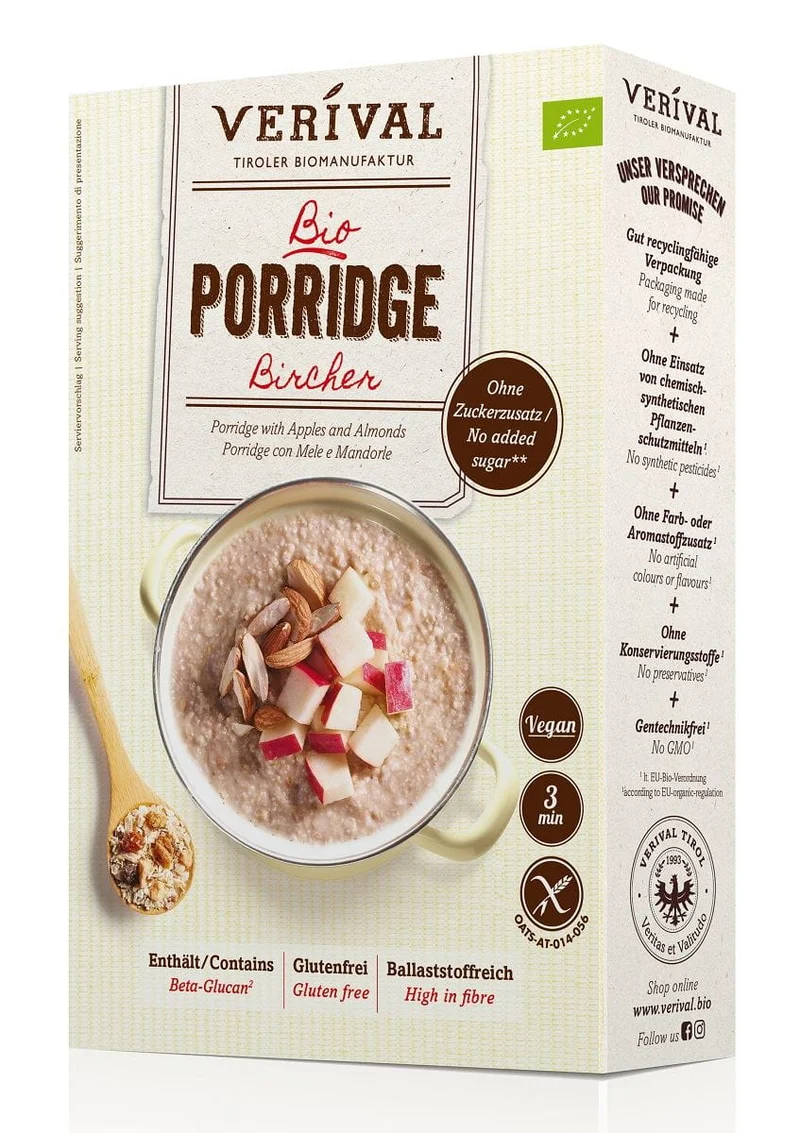 ERNÄHRUNGSFREIE SWEEDS MIT FRÜCHTEN UND NÜSSEN BIO 350 g - VERIVAL