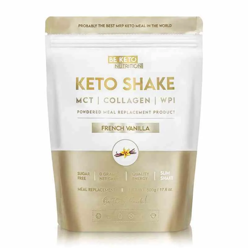 BeKeto Diet Keto Shake - Französische Vanille 500g