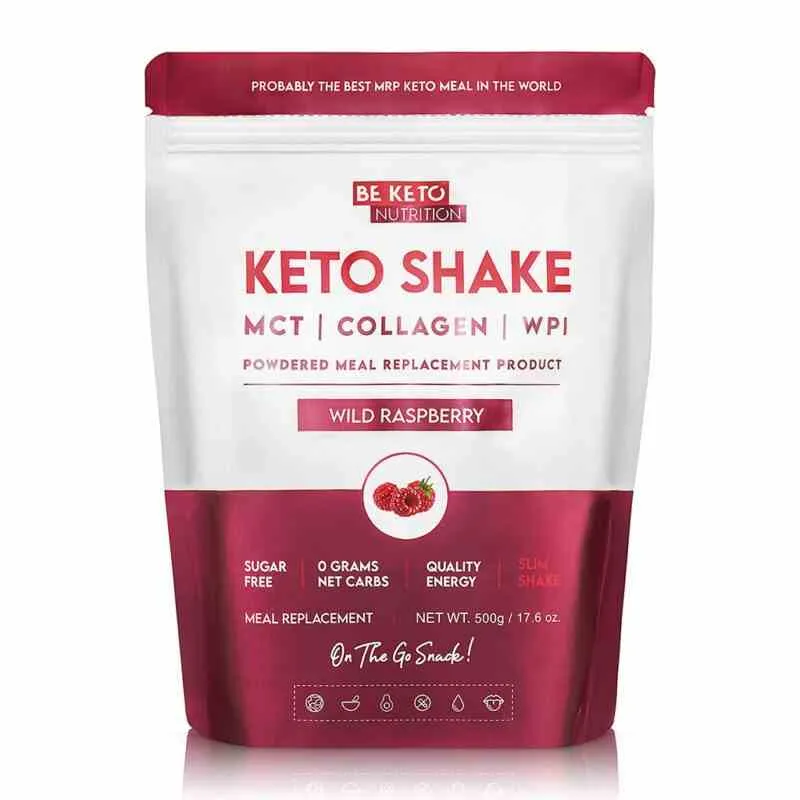 BeKeto Diet Keto Shake - Wilde Himbeere 500g