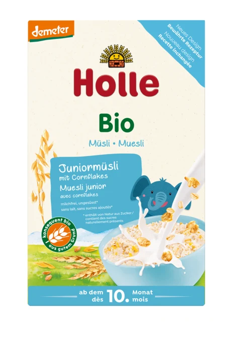 JUNIOR MUSLIMS MIT KARBURATFLACHEN ZUCKERFREI ab 10 MONATEN DEMETER BIO 250 g - HOLLE