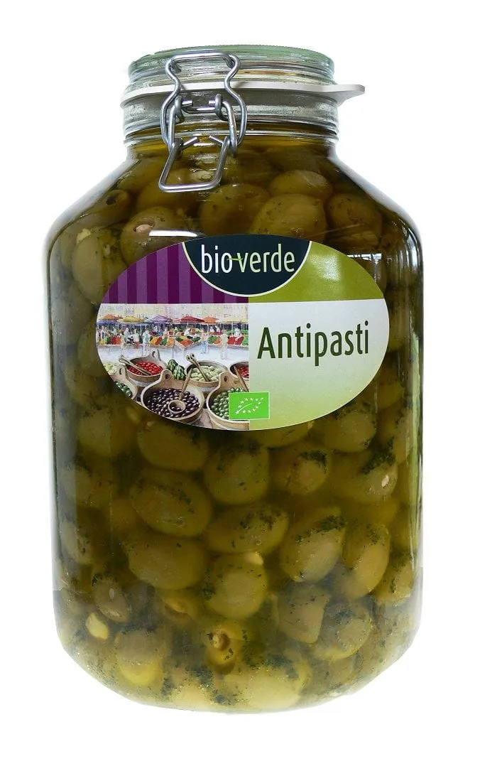 OLIVES A L'HUILE AVEC MIGODILES A L'HUILE BIO 4,75 kg (Pot) - BIO VERDE
