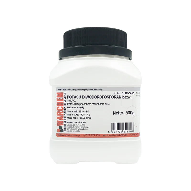POTASSIUM DIHydrogen PHOSPHATE wasserfrei - rein 500g WARCHEM