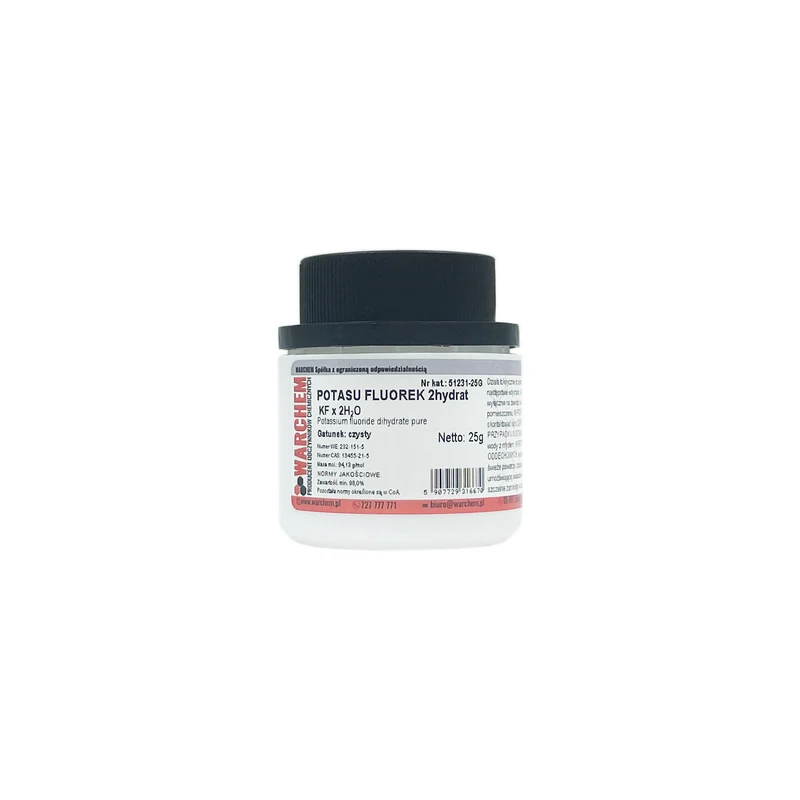 POTASSIUM FLUORIDE 2-hydrate - rein 25g WARCHEM