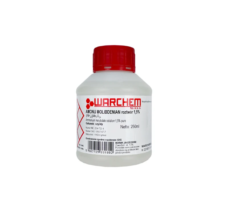AMONIUM MOLIBDENATE Lösung 1,5% - rein 250ml WARCHEM