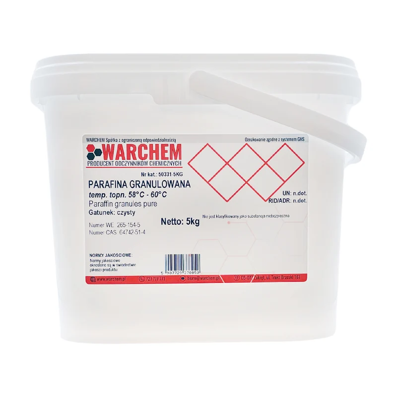 GRANULATED PARAFIN t.t. 58-60 - rein 5kg WARCHEM