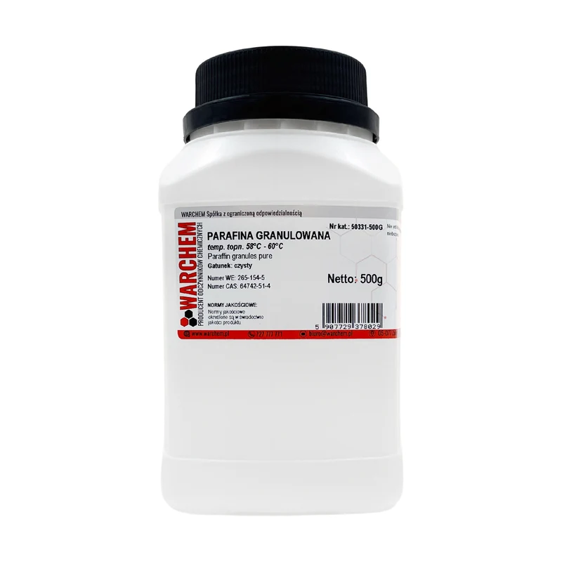 GRANULATED PARAFIN t.t. 58-60 - rein 500g WARCHEM