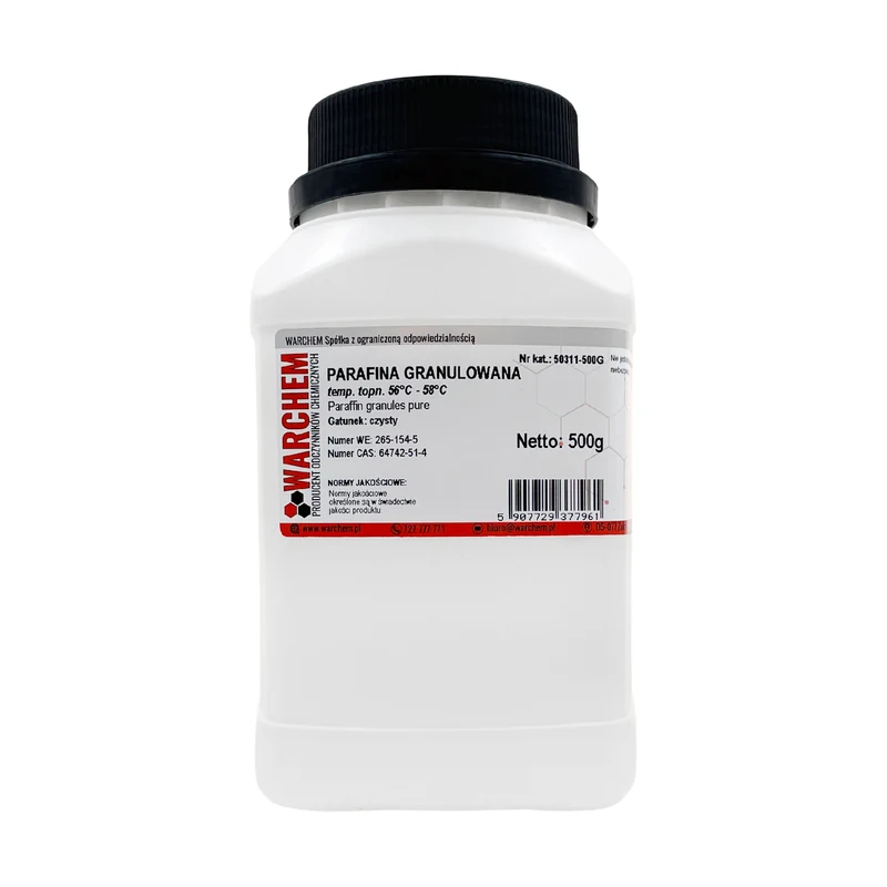 GRANULATED PARAFIN t.t. 56-58 - rein 500g WARCHEM