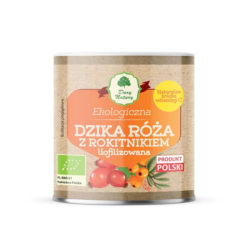 WILDROSE MIT ROCKNUSS LIOFILISIERTES SPRINKLED BIO 70 g - DARY NATURY
