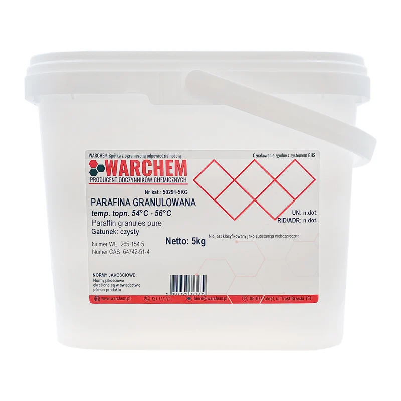 GRANULATED PARAFIN t.t. 54-56 - rein 5kg WARCHEM