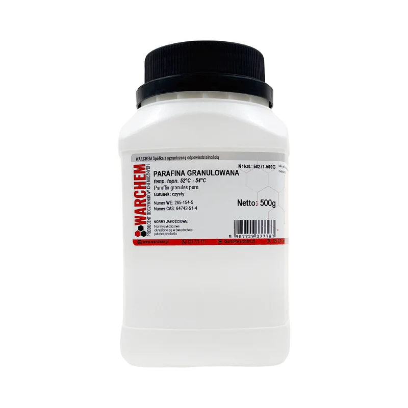GRANULATED PARAFIN t.t. 52-54 - rein 500g WARCHEM