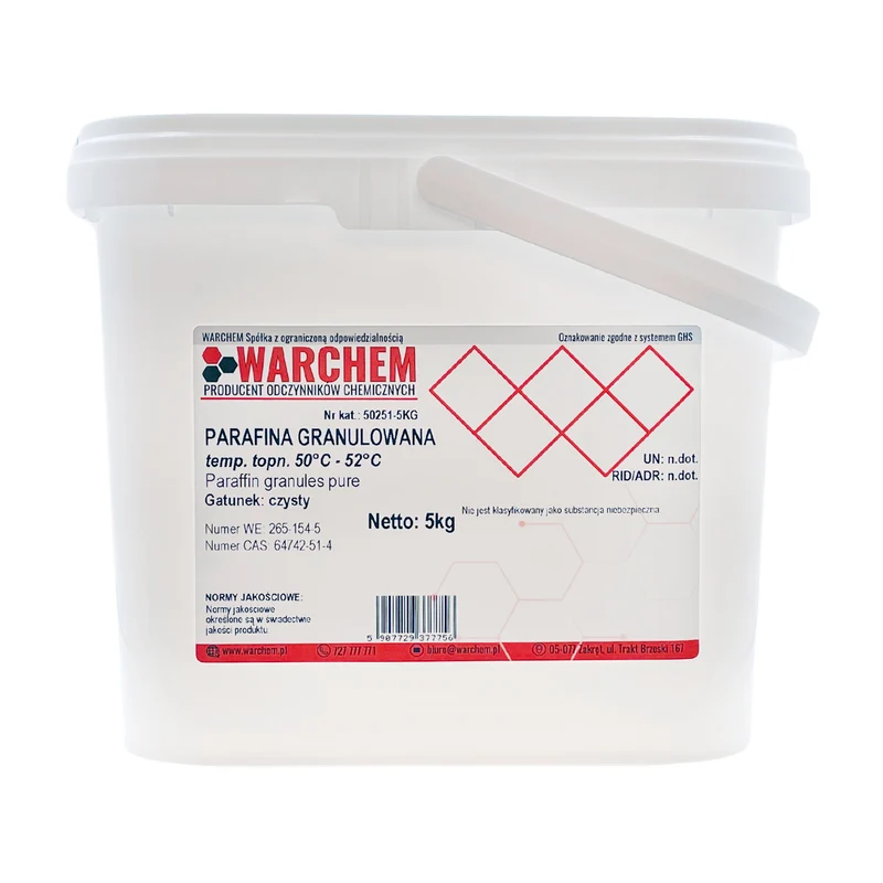 GRANULATED PARAFIN t.t. 50-52 - rein 5kg WARCHEM