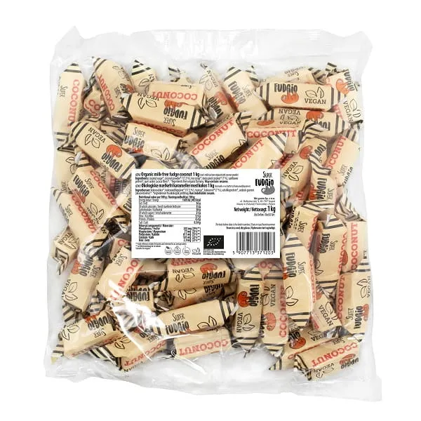 Weizenfreie, glutenfreie Kokosnusscreme-Tüten BIO 1 kg - ME GUSTO (SUPER FUDGIO)