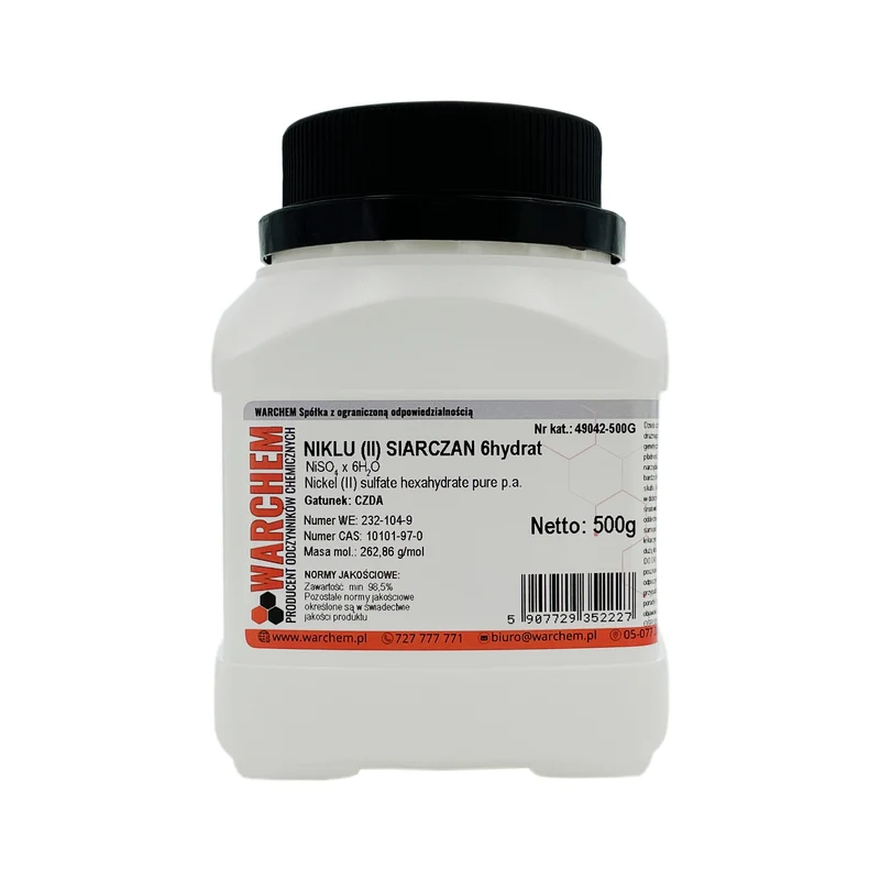 Nickelsulfat (II) 6hydrat - CZDA 500g WARCHEM