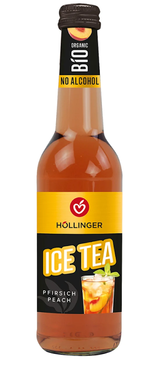 ICE TEA PEACH DRINK BIO 330 ml - HOLLINGER