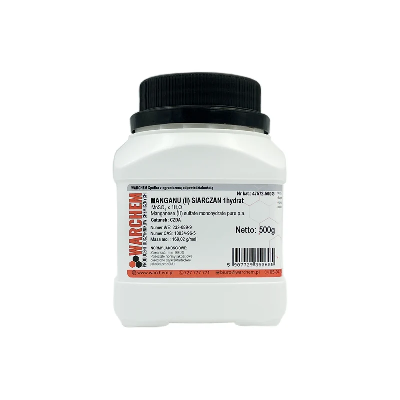 MANGAN (II) SULPHAT 1hydrat - CZDA 500g WARCHEM
