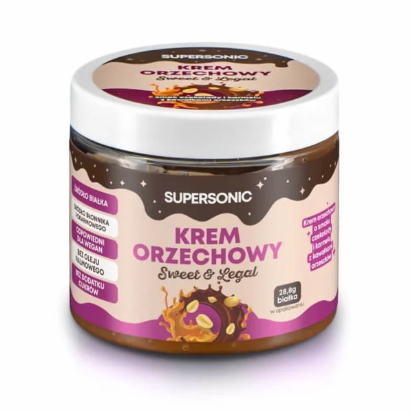Supersonic Crème de cacahuètes chocolat caramel 160 g