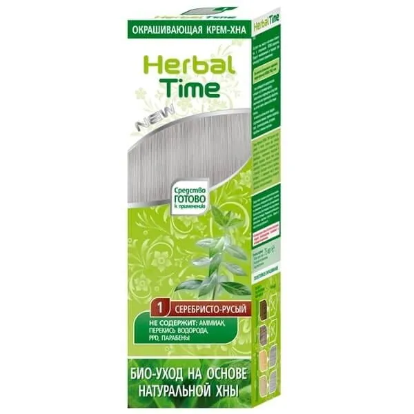 Henné naturel Herbal Time SILVER BLOND 75 ml