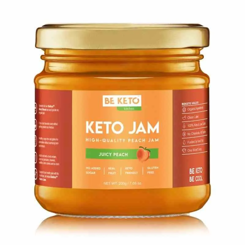BeKeto Keto Saftige Pfirsich-Konfitüre 200g