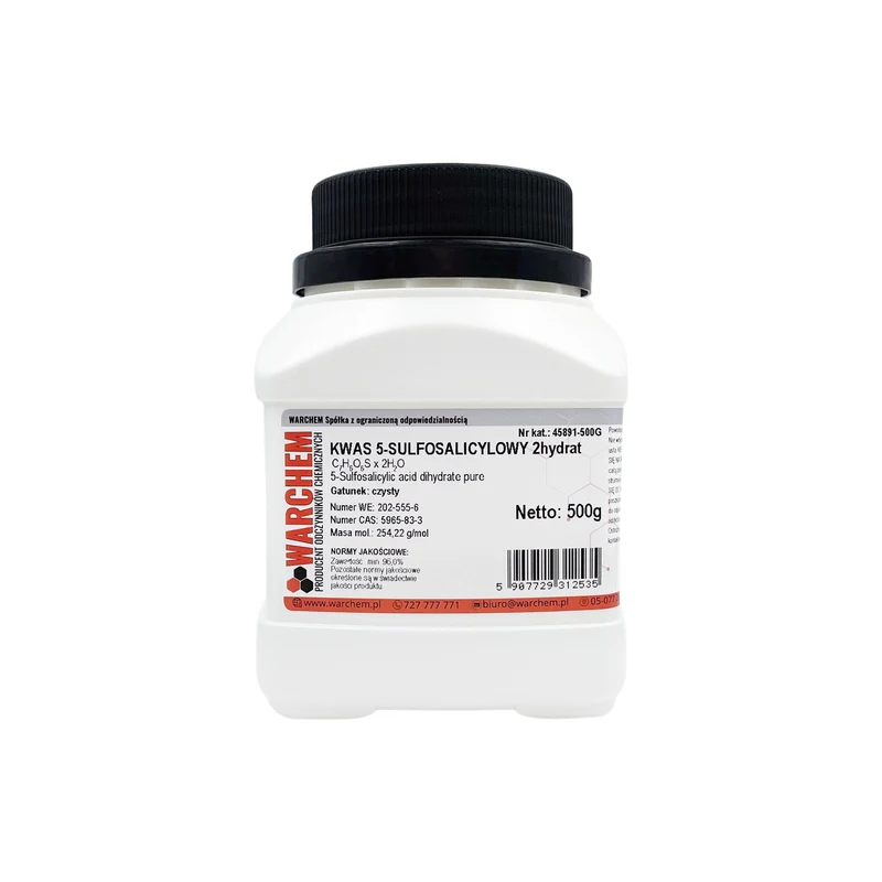 5-SULPHOSALISCHE SAUERSTOFFSÄURE 2-Hydrat - rein 500g WARCHEM